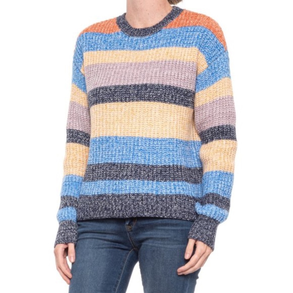 NWTs  C&C California multicolor striped relaxed fit sweater